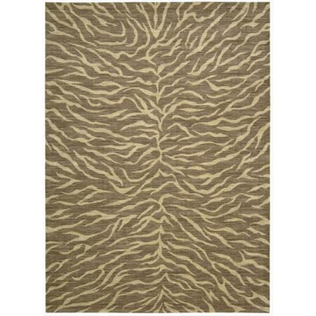 NOURISON Riviera Area Rug Collection Chocolate 5 Ft 3 In. X 7 Ft 5 In. Rectangle 99446420428